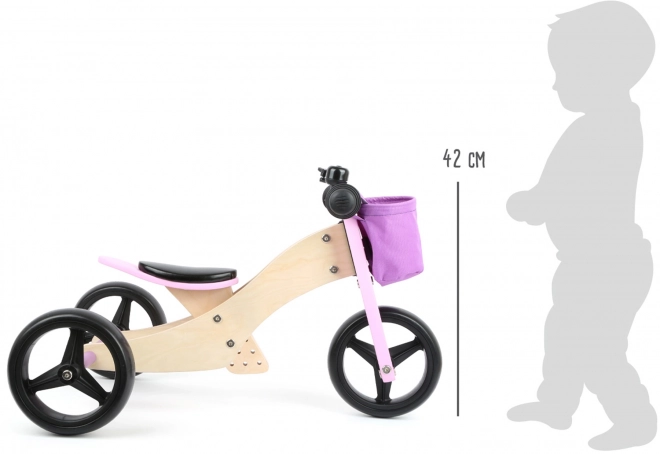 Small Foot Wooden 2-in-1 Trike Pink