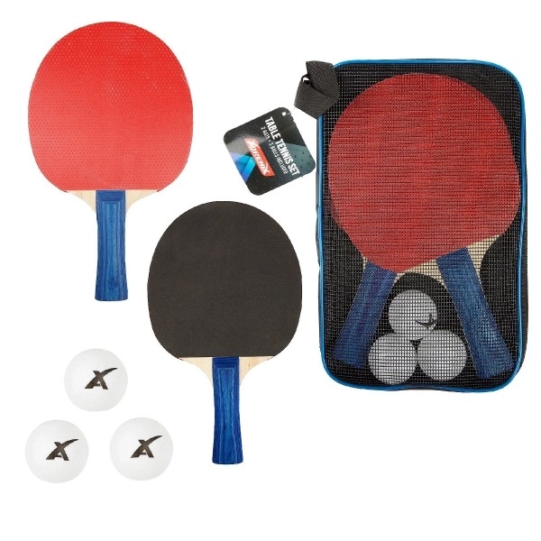 Table Tennis Set with 2 Rackets and 3 Balls in Case