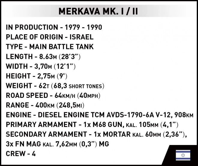 Merkava Tank Building Set