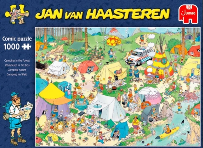 Camping in the Forest 1000-Piece Puzzle by Jan van Haasteren