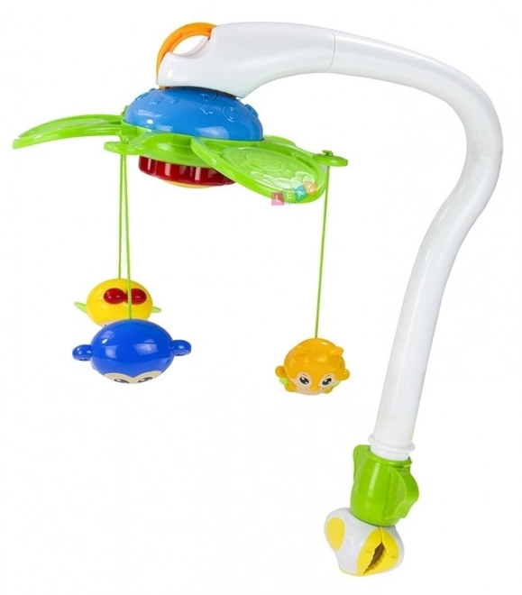 Crib Mobile with Music Box Bed Bell 2-in-1