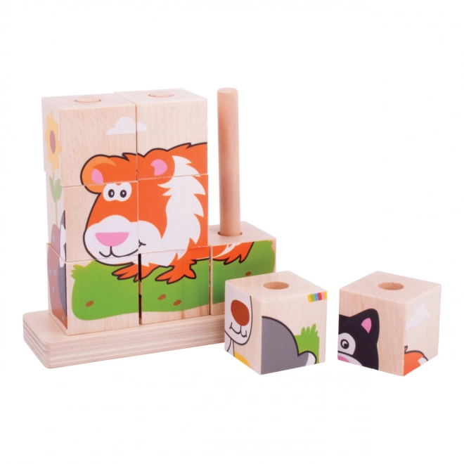 Stacking Animal Blocks for Babies