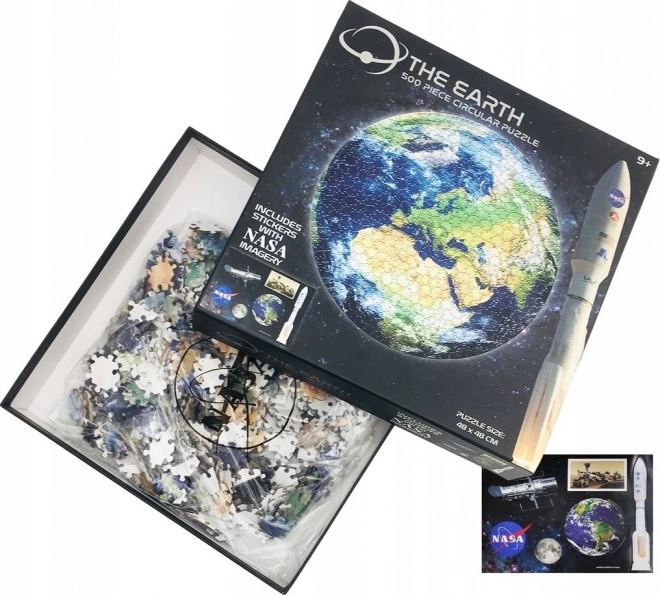 Round Puzzle NASA Earth 500 Pieces