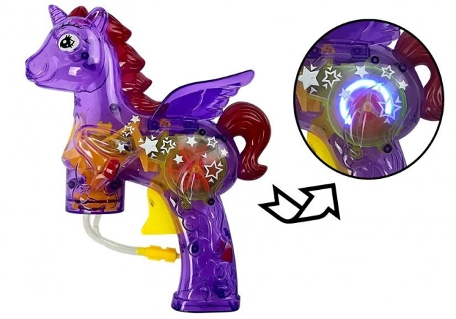 Unicorn Bubble Gun Purple