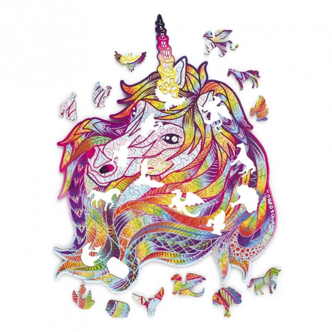 Wooden Rainbow Unicorn Puzzle