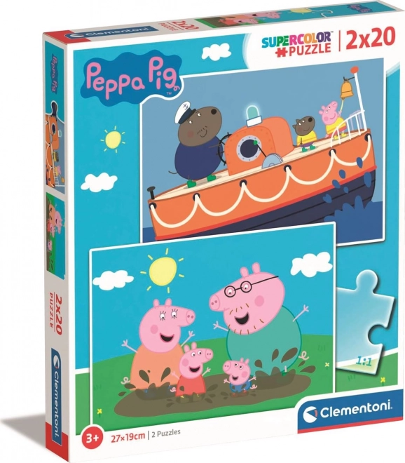 Peppa Pig Puzzle Set 2x20 Pieces