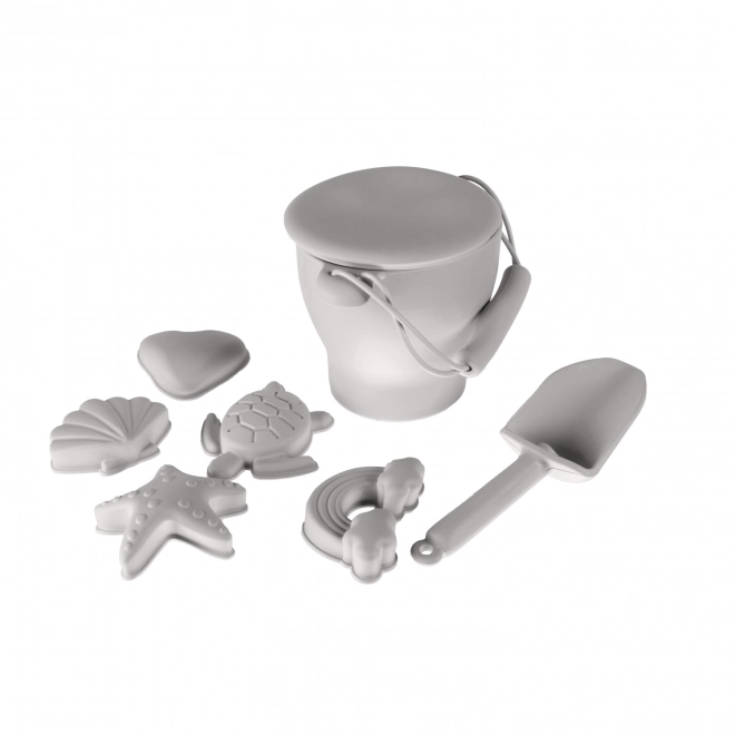 Silicone Sand Toy Set in Dove Grey