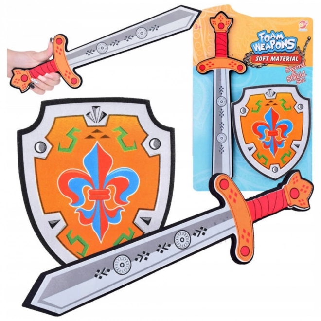 Set da Cavaliere Scudo e Spada in Schiuma