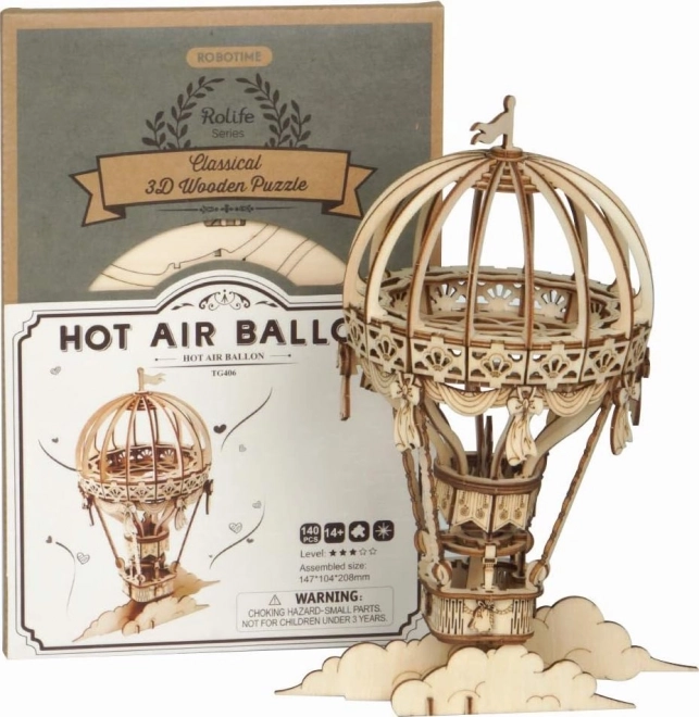 Robotic Wooden 3D Puzzle Hot Air Balloon