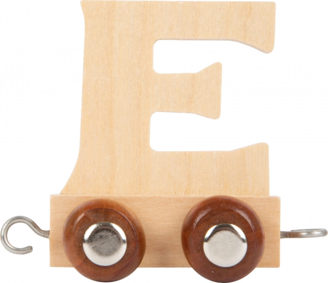 Small Foot Wooden Alphabet Train Carriage - Letter E