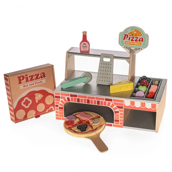 Wooden Pizza Restaurant Set