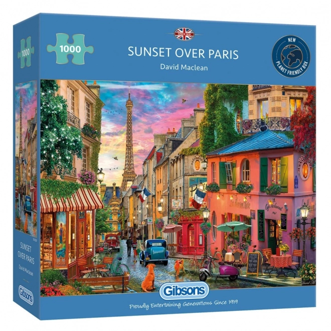 Gibsons Puzzle Sunset Over Paris 1000 Pieces