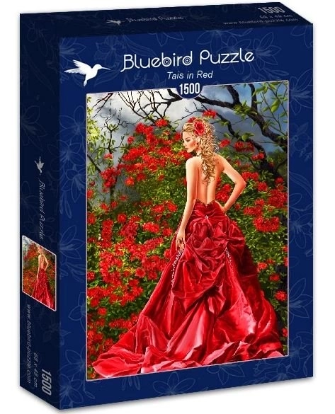 Bluebird Puzzle Woman in Red