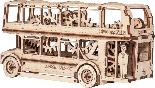 Wooden 3D Puzzle - London Bus