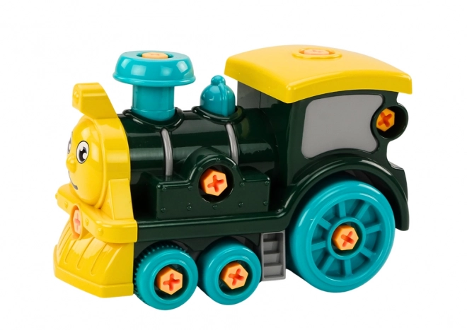 Cartoon DIY Locomotive Green