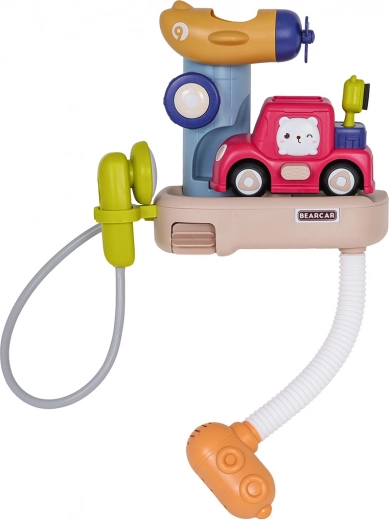 Interactive battery-powered shower