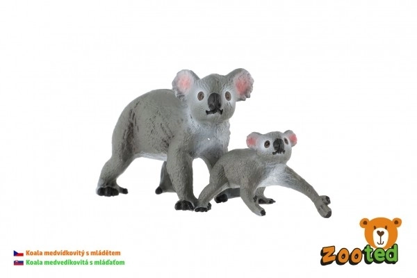 Koala Figurine Set - Female with Baby