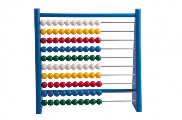 Classic Wooden Abacus Blue Half