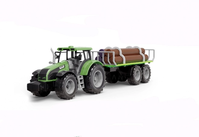Jouet Tracteur avec Remorque à Rondins pour Enfants