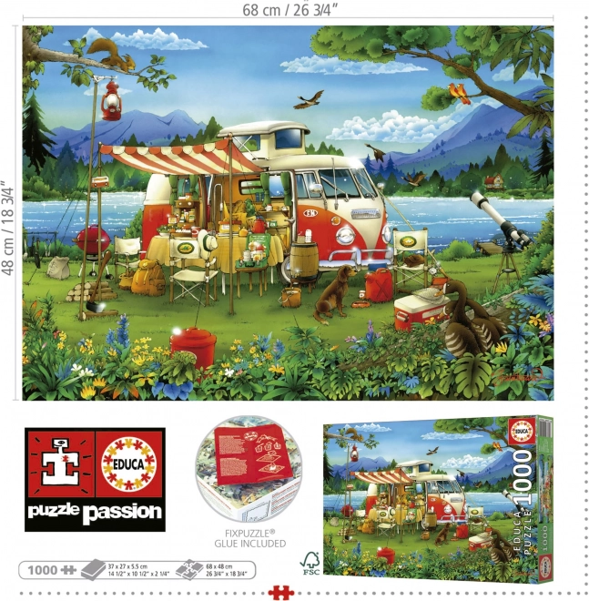 Camping Adventure 1000 Piece Puzzle