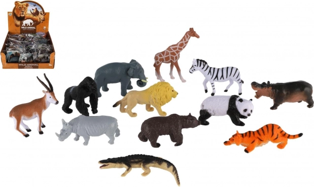 Plastové safari zvieratká 5–10 cm – mini figúrky do vrecka, mix druhov