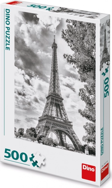 Eiffel Tower Black and White Puzzle 500 Pieces