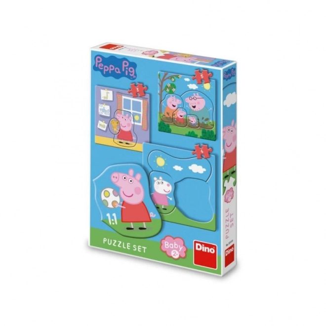 Dino Baby Puzzle Peppa Pig Family 3-in-1