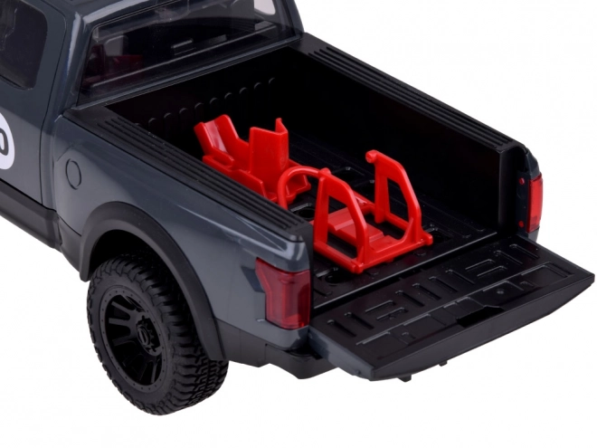 Pickup and Motorcycle Toy Set with Sound and Lights