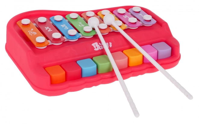 Red Piano and Xylophone Set