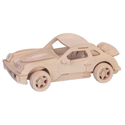 Woodcraft wooden 3D puzzle of Porsche