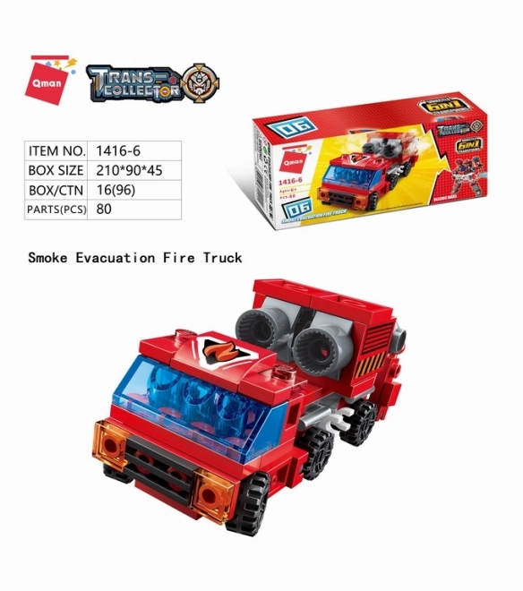 Blazing Mars Fire Rescue Set 6-in-1