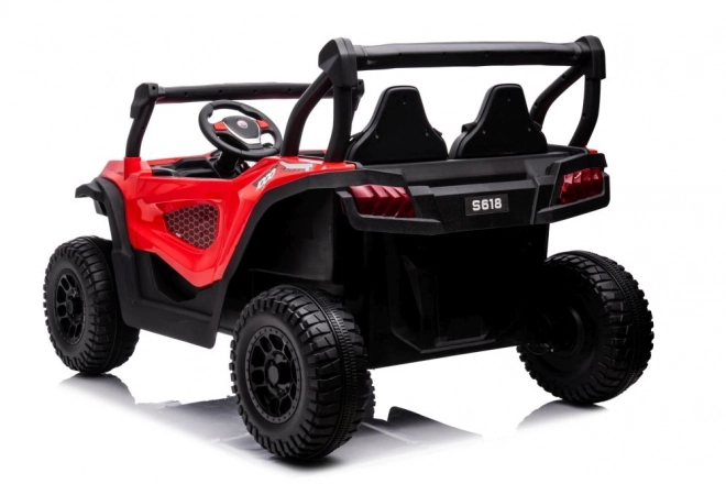 Red Battery Operated Ride-On Car 4x4