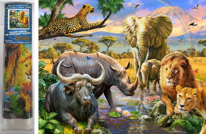 Diamond Painting Animal Kingdom Kit 30x40cm