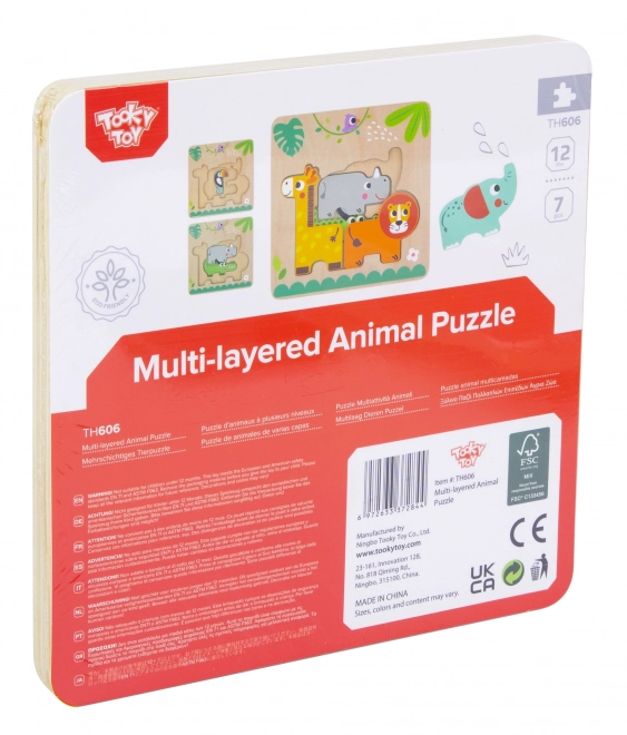 Puzzle in legno a tema animali
