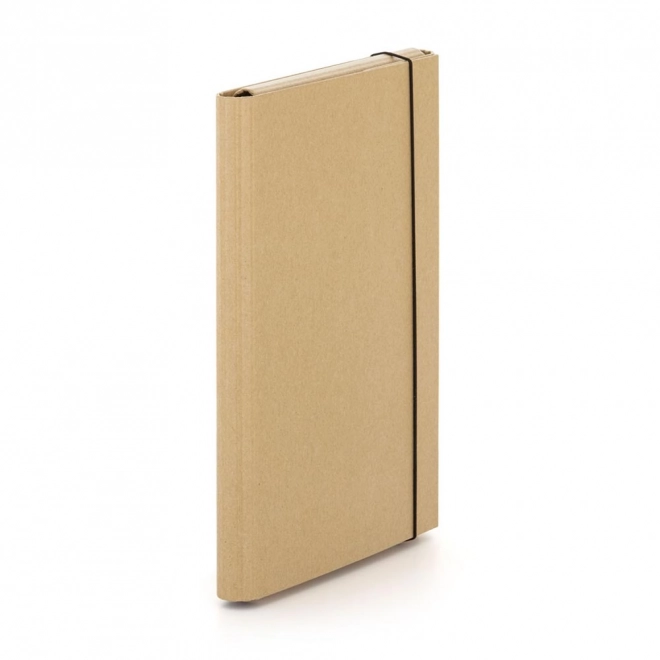 Kraft natural laminated folders with elastic band