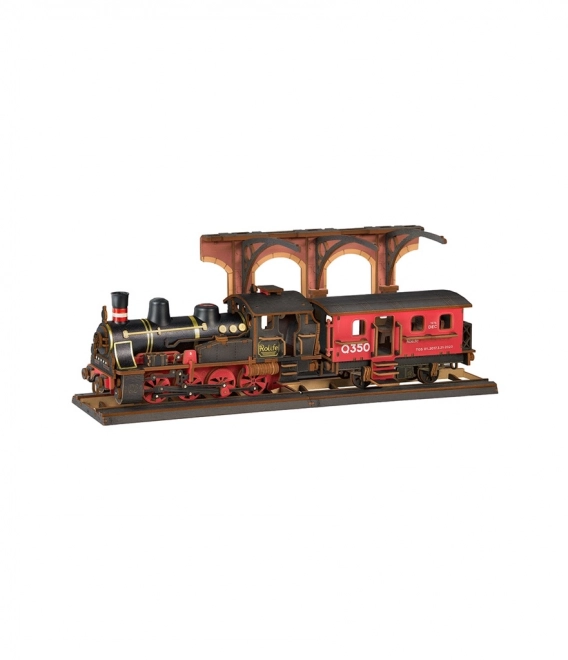 Robotic Vintage Steam Locomotive 3D Wooden Puzzle