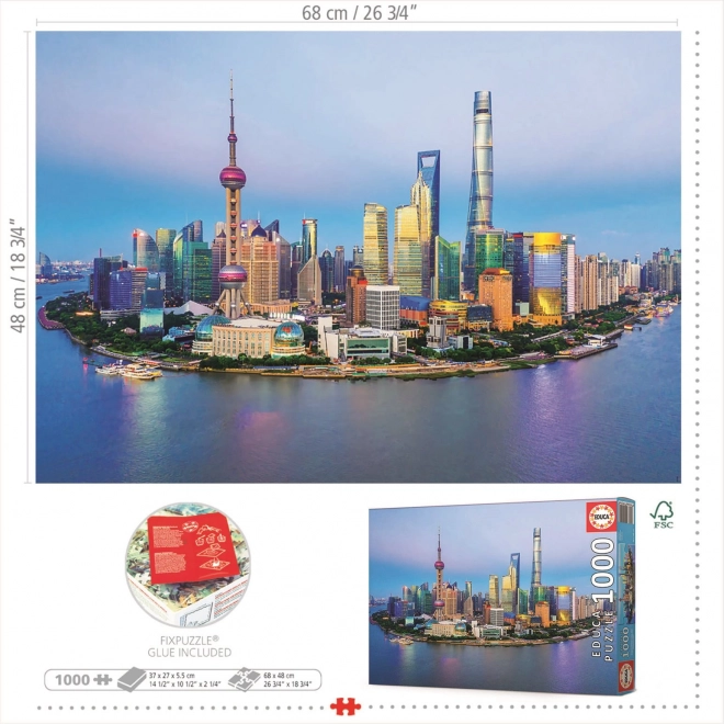 Educa Shanghai Sunset Panorama Puzzle