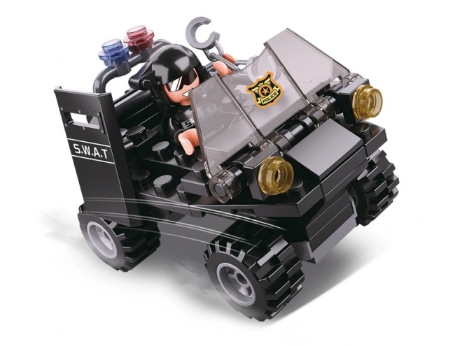 Police SWAT Quad Bike Building Set