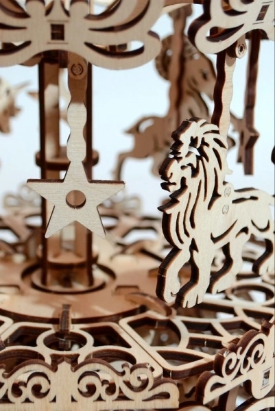 Wood Trick 3D Carousel Puzzle