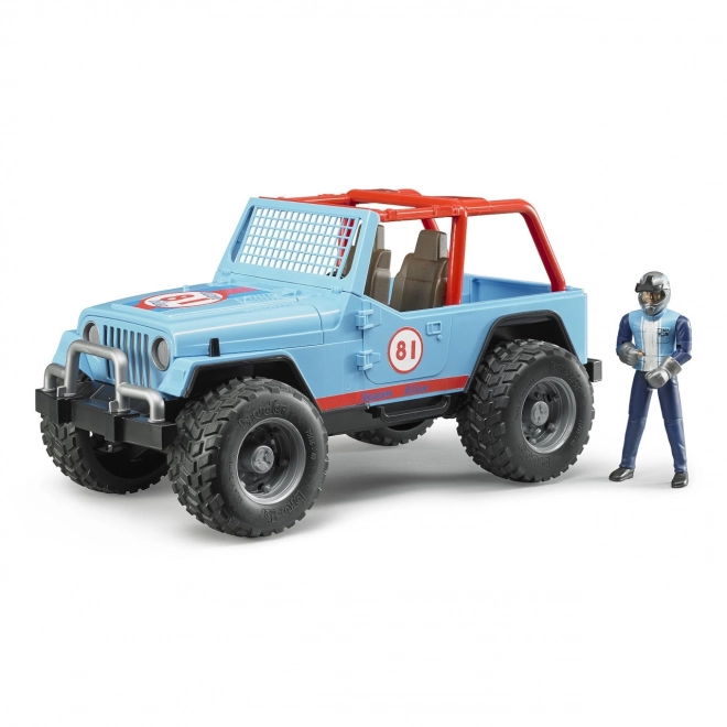 Bruder Blue Jeep with Driver