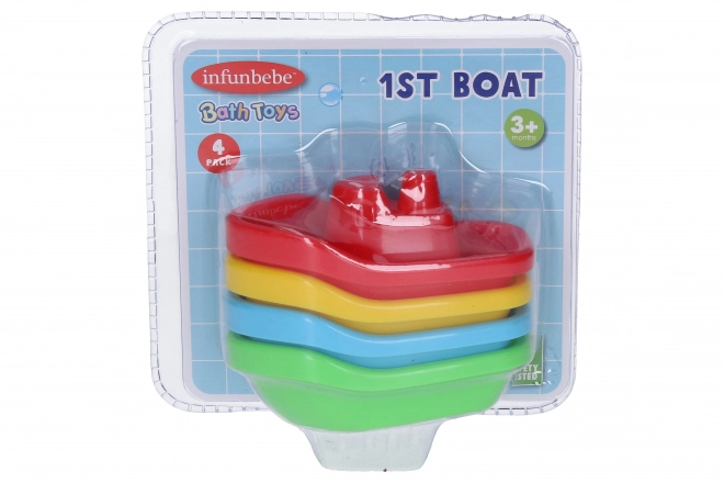 Colorful Bath Boats Set for Kids