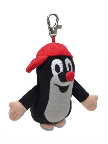 Little Mole with Cap and Carabiner Plush Toy