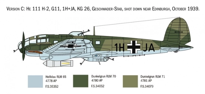 Heinkel He 111H Model Kit - Battle of Britain Edition