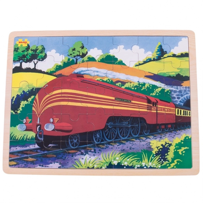 Wooden Puzzle Duchess of Hamilton Historical Train