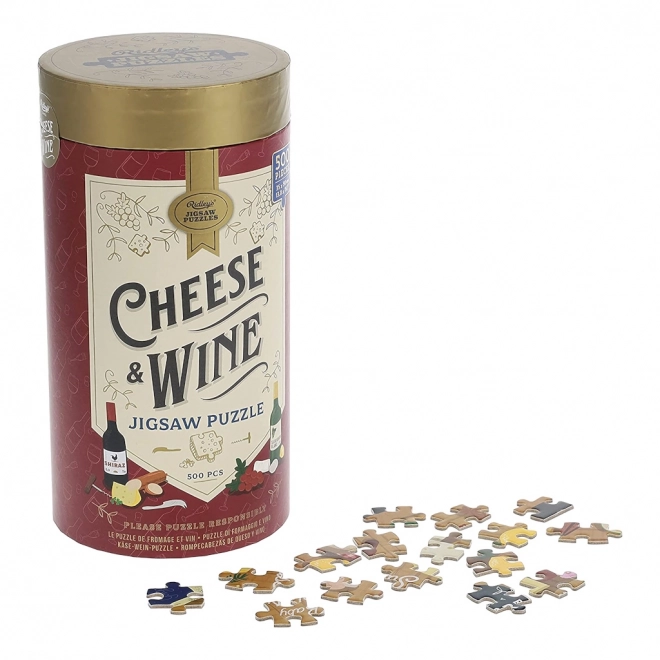 Ridley's Games Cheese and Wine Lovers Puzzle 500 Pieces