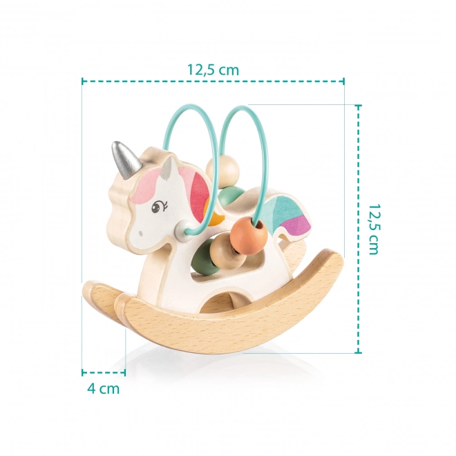 Wooden Activity Unicorn for Kids