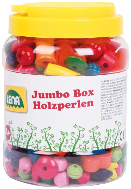 Wooden Beads in Maxi Container