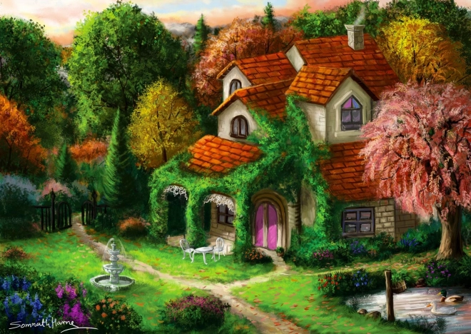 Enjoy puzzle cottage in the forest 1000 pieces