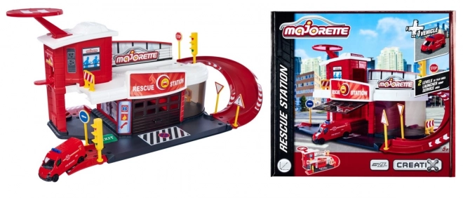 Majorette Creatix Rescue Station with Vehicle