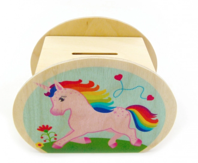 Wooden Unicorn Money Box